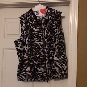 Women’s animal print vest